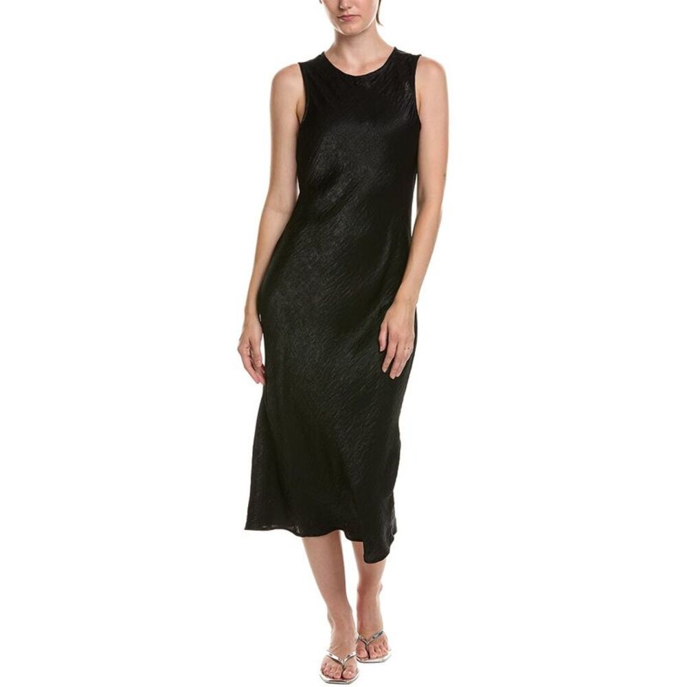 Michael Stars Womens  Seema Bias Tank Midi Dress, Black